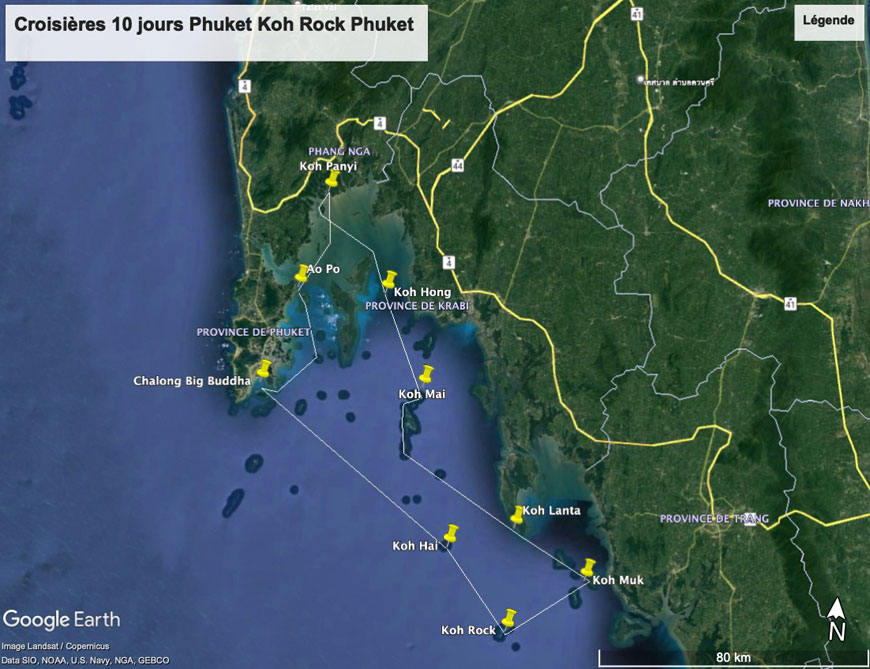 Phuket Koh Rock en 10 jours